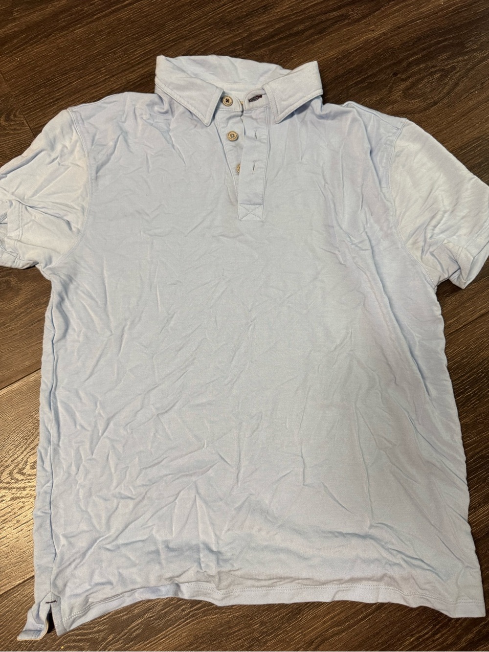 Nifty Genius Men's Light Blue Polo Shirt - Casual Button Placket